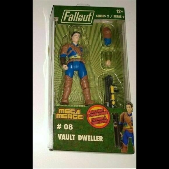 NEW Fallout Series 2 Mega Merge Buildable Action Figure 08 Vault Dweller - Picture 6 of 10